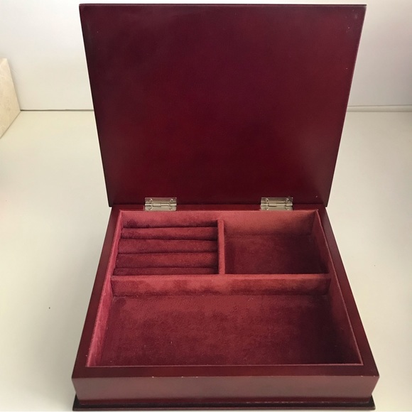 Wooden Jewelry Box Theresa Kogut Print Folk Art Flower Basket - Vintage - Picture 6 of 14